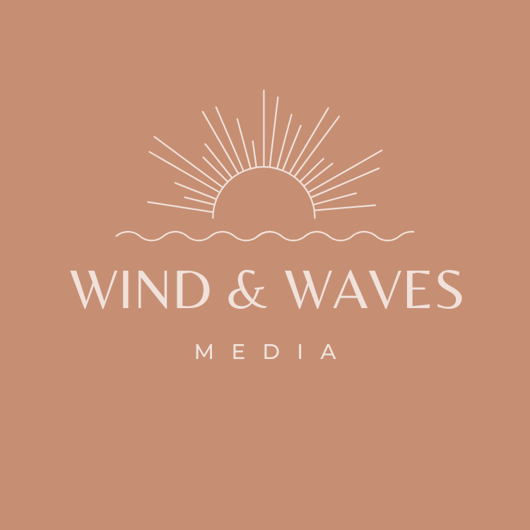 logo for wind and waves media